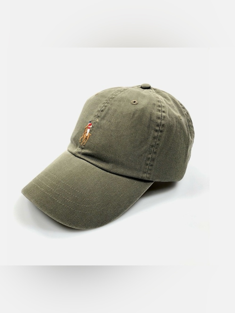 Polo by Ralph Lauren Olive Green Embroidered Polo Player Cap